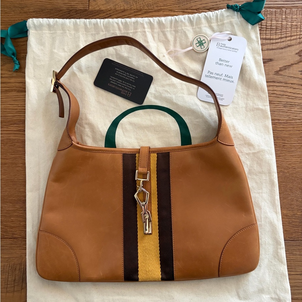 Gucci Tan Leather Shoulder Bag